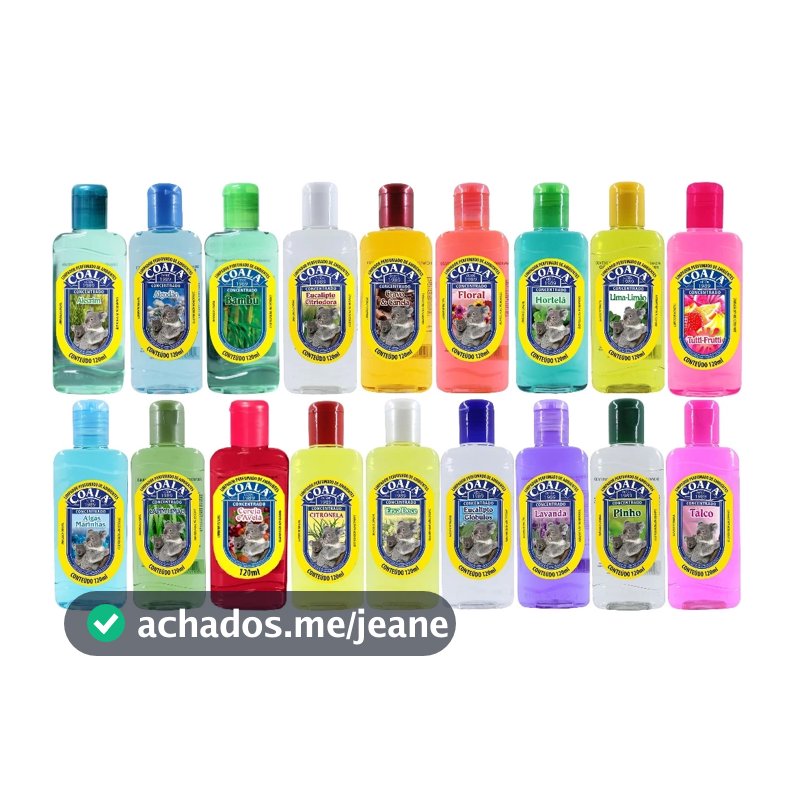 Kit com 3 Coala Limpador Perfumado de Ambientes 120ML - DIVERSAS FRAGRANCIAS