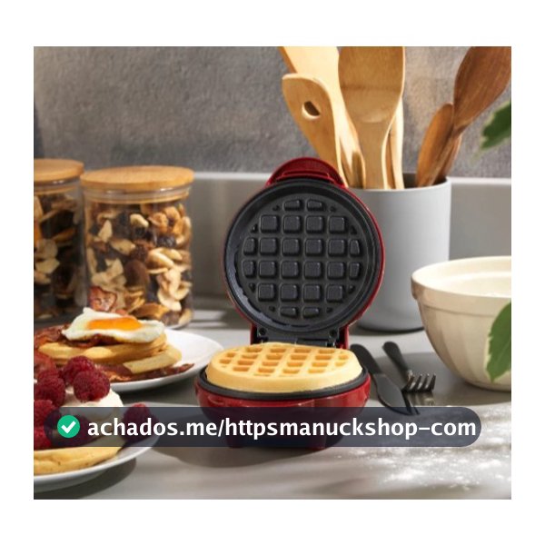 Mini Máquina de Waffles Elétrica Portátil Casa Cozinha Fazer Waffle Panquecas Automático  110V- 220V