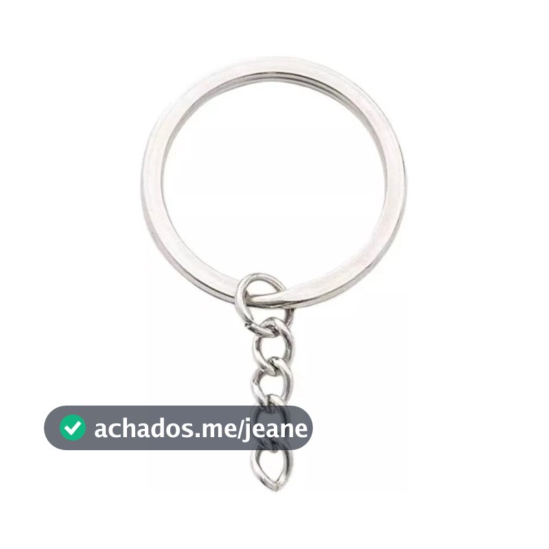50/100/150Pçs Argolas Para Chaveiro C/ Corrente -25mm Prata/dourado