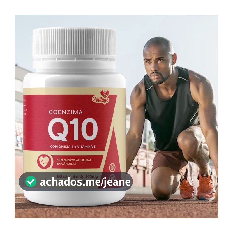 Coenzima Q10 C/omega 3 e vitamina E 60 cáps VITTAGE