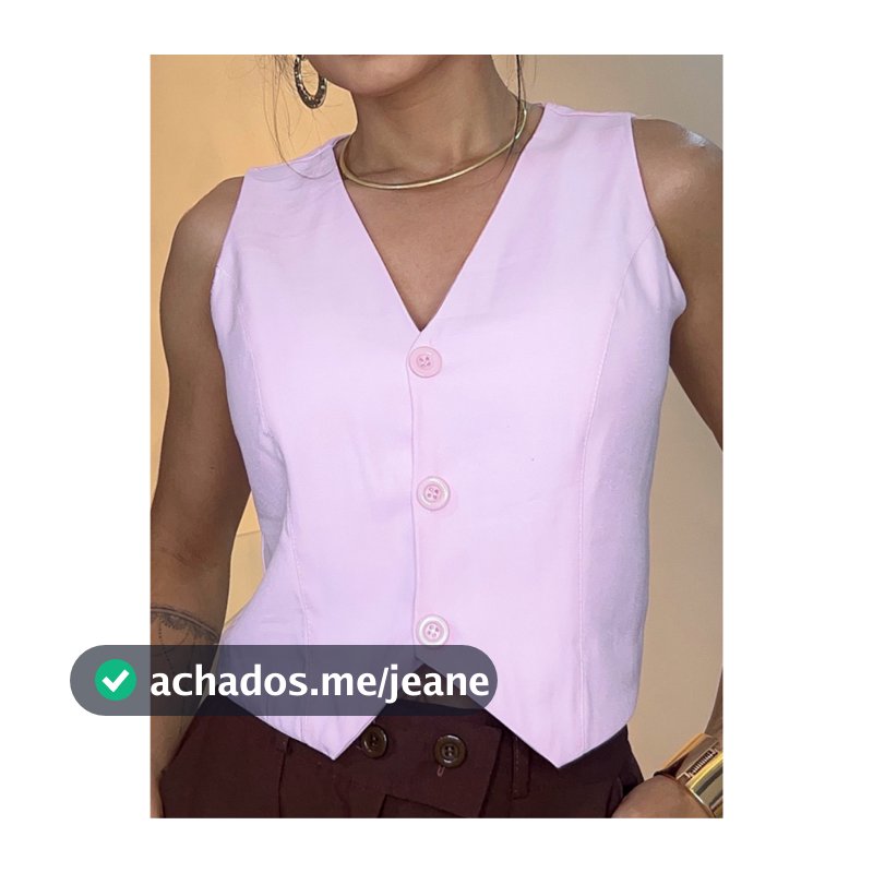 Colete Feminino Alfaiataria Marrant Botões Frontais – Elegante Acinturado Moda Casual Chic