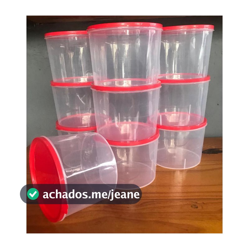 KIT Potes Organizadores de 1 Litro ótima vedação, Temperos, Alimentos, Armazenamento