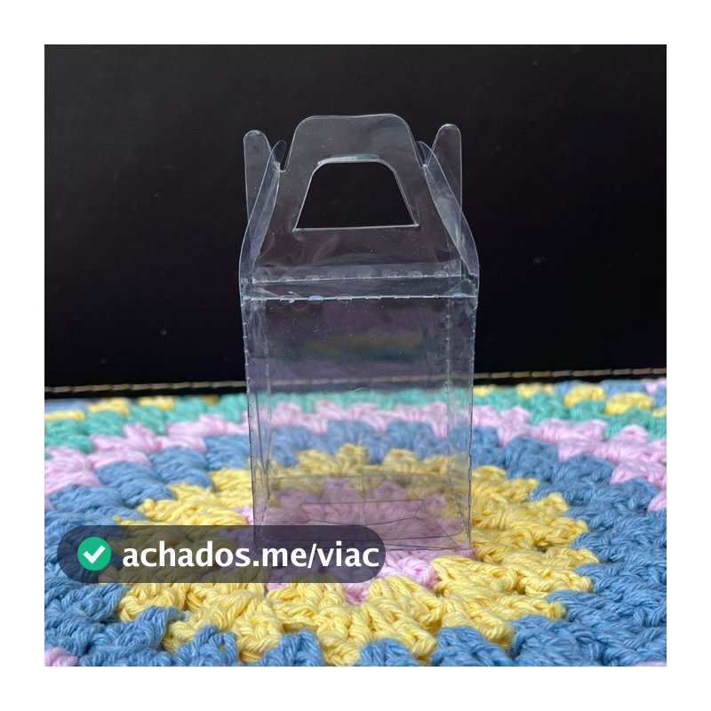 Caixas de Acetato Modelo Maletinha 6x5x5 cm para Doces e Lembrancinhas