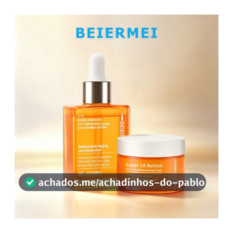 BEIERMEI Sérum 30ml Antirrugas com Retinol e Ácido hialurônico e niacinamida e ceramida Antirrugas Hidratante Natural