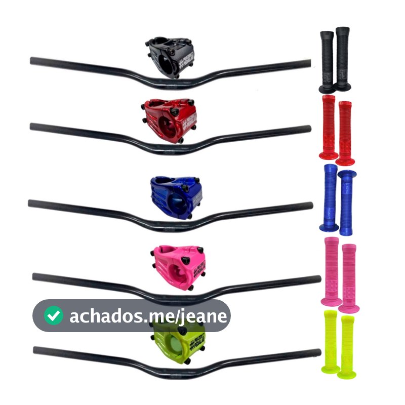 Kit Guidão alto Voador 720mm Com Mesinha GTU e Manoplas Longa Wheeling Freeride Grau Gios Naja