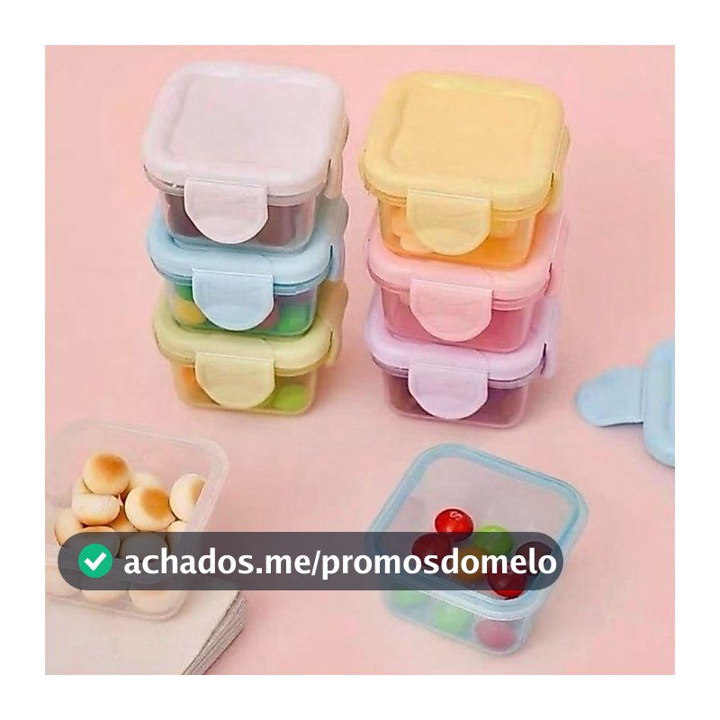 Potes Papinha Herméticos Mini Potes BPA Free Tampa Vedação 360° Armazenar Alimentos Bebê Papinhas
