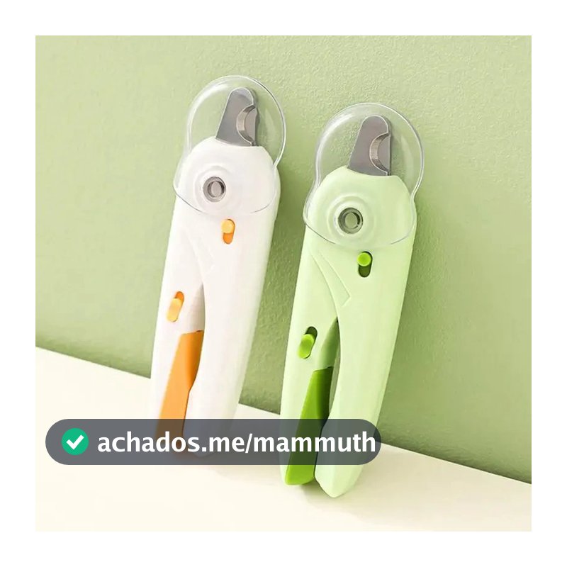 Cortador de Unhas Para Cães e Gatos Pet Kit Alicate e Lixa Com Led e Tesoura Completa