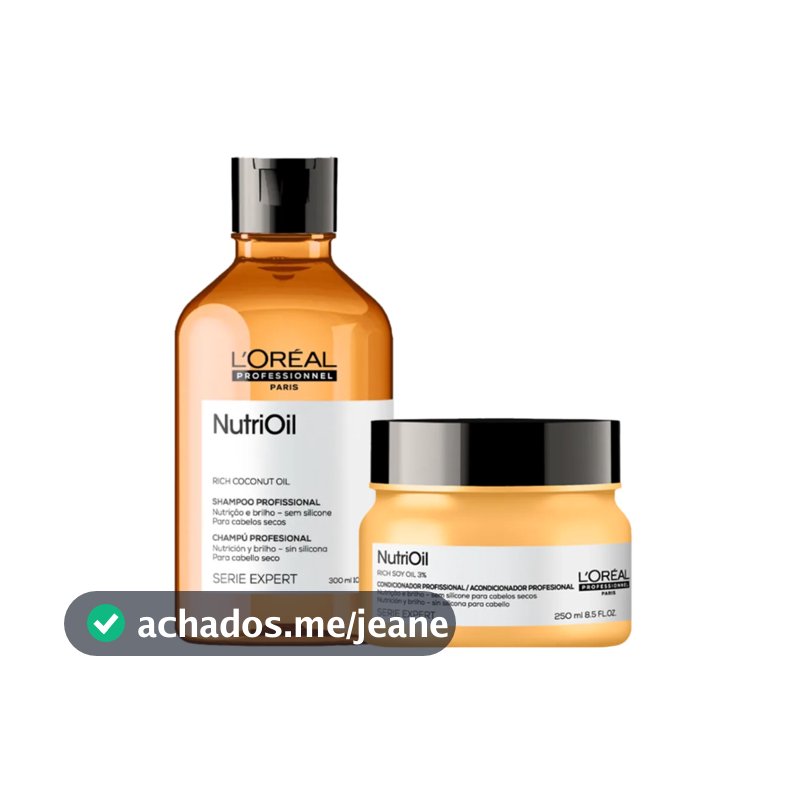 Kit NutriOil Shampoo 300ml e Máscara 250g