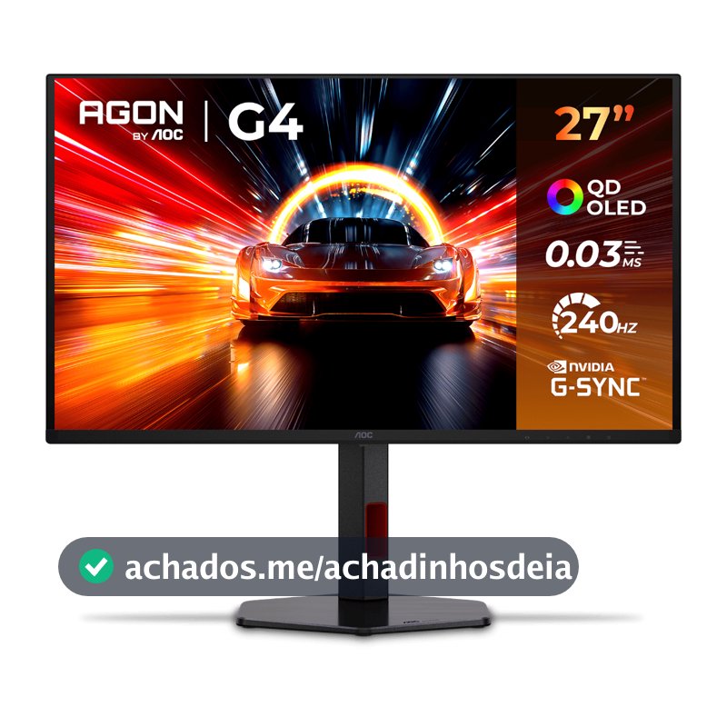 Monitor Gamer AOC AGON 27" OLED QHD 240Hz, 0.03ms - Q27G4ZDR