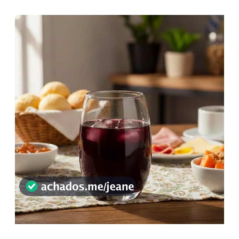 Jogo 6 Copos Aruba Vidro Fumê Luxo 465ml Cinza Nadir