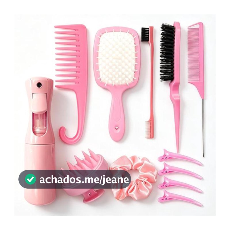 12pcs 3pcs Escova Para Cabelos Encaracolados Conjunto De Pente De Rabo De Curvo Ferramentas