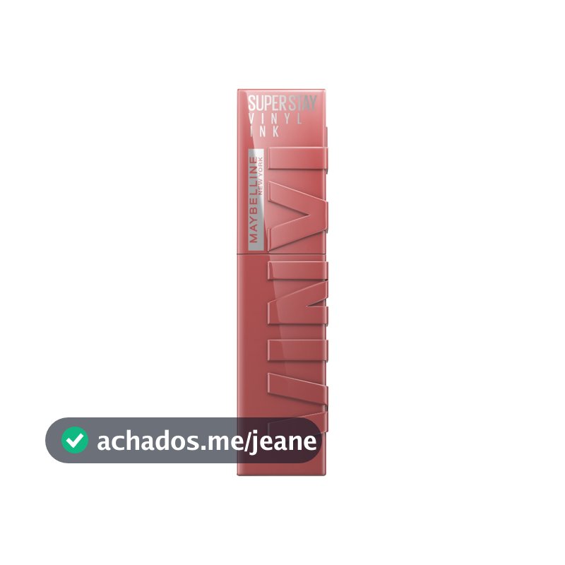 Batom Líquido, Longa Duração, Acabamento Vinil Espelhado e Efeito Gloss, SuperStay Vinyl Ink Maybelline NY 4,2ml