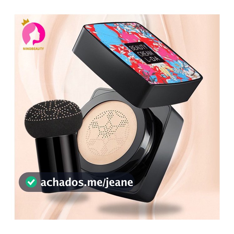 BB Cream/Base/Corretivo com Esponja com Formato de Cogumelo / Base Clareador Maquiagem Creme Clareador Cor Marfim