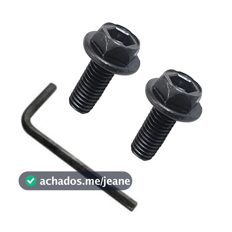 Parafuso para Disco Serra Mármore Compativel com Bosch Makita Rosca Esquerda + Chave
