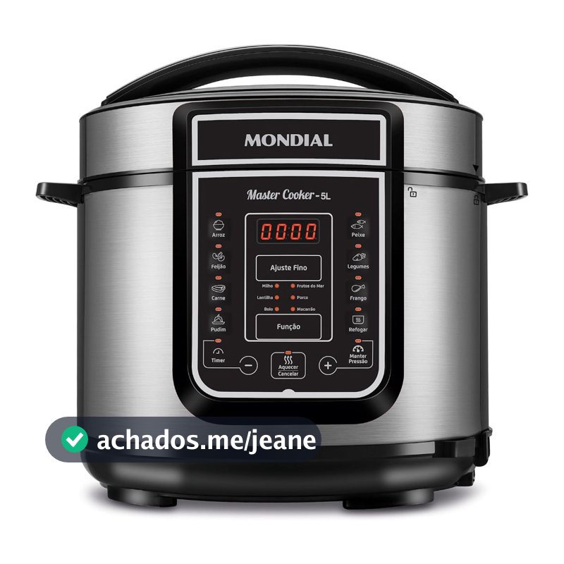 Panela de Pressão Elétrica Digital 5L, Mondial,220V - PE38