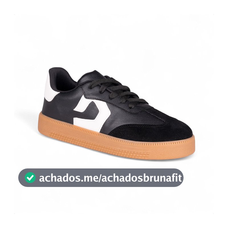 Tênis D Domidona Feminino Street Urbano Cano Baixo Sola Alta Detalhes Bicolor