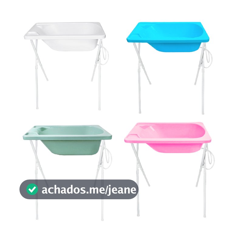 Banheira de Bebê Suporte Dobravel Menino e Menina - Tanque 25 litros - Até 20Kg - Scorpion
