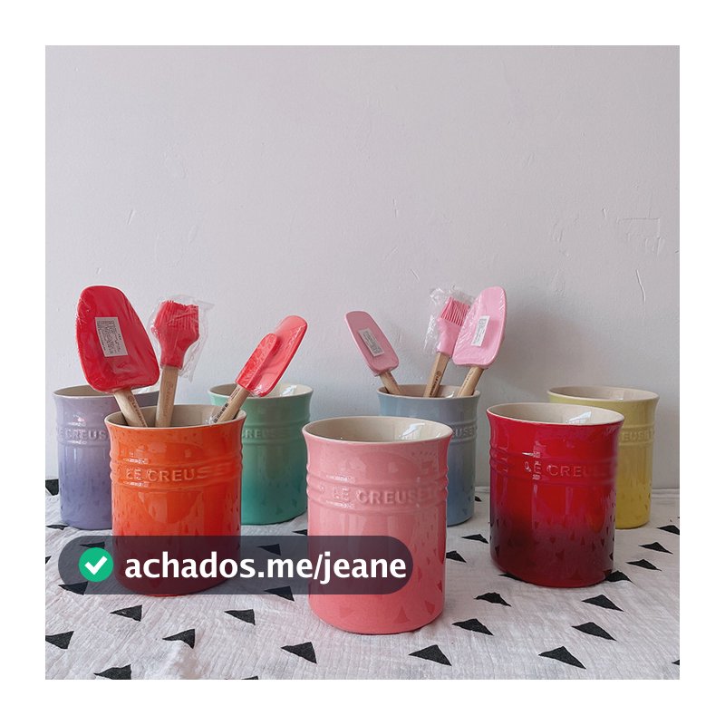 Francês le mesmo estilo porcelana de alta temperatura cor gradiente ferramenta de cozinha balde tanque de armazenamento