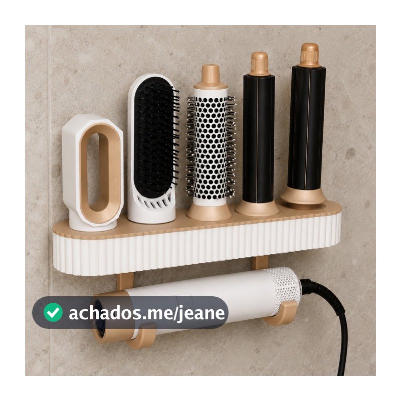 Organizador Dyson Airwrap - Parede Penteadeira Premium - Porta Secador e Acessórios Minimalista