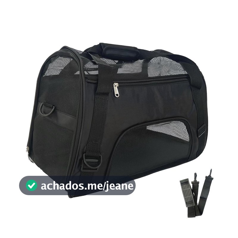 Bolsa transporte pet gato caes caixa 55x35x27cm cachorros
