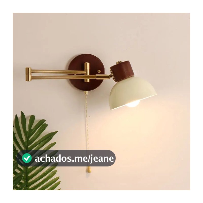 Moderno Braço Oscilante Lâmpadas De Parede Madeira Maciça Luzes Leitura Nordic Dobrável Balancim Quarto Cabeceira Ilumin