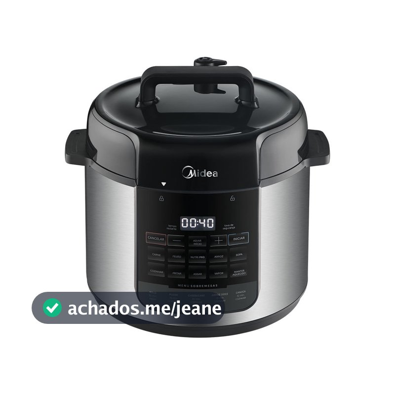 Panela de Pressão Elétrica 5L NutriPro Inox Midea