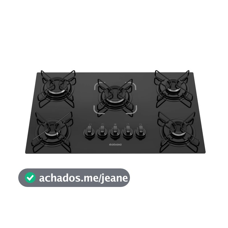Cooktop Itatiaia Essencial 5 Bocas Preto – Bivolt 127V/220V com Acendimento Automático