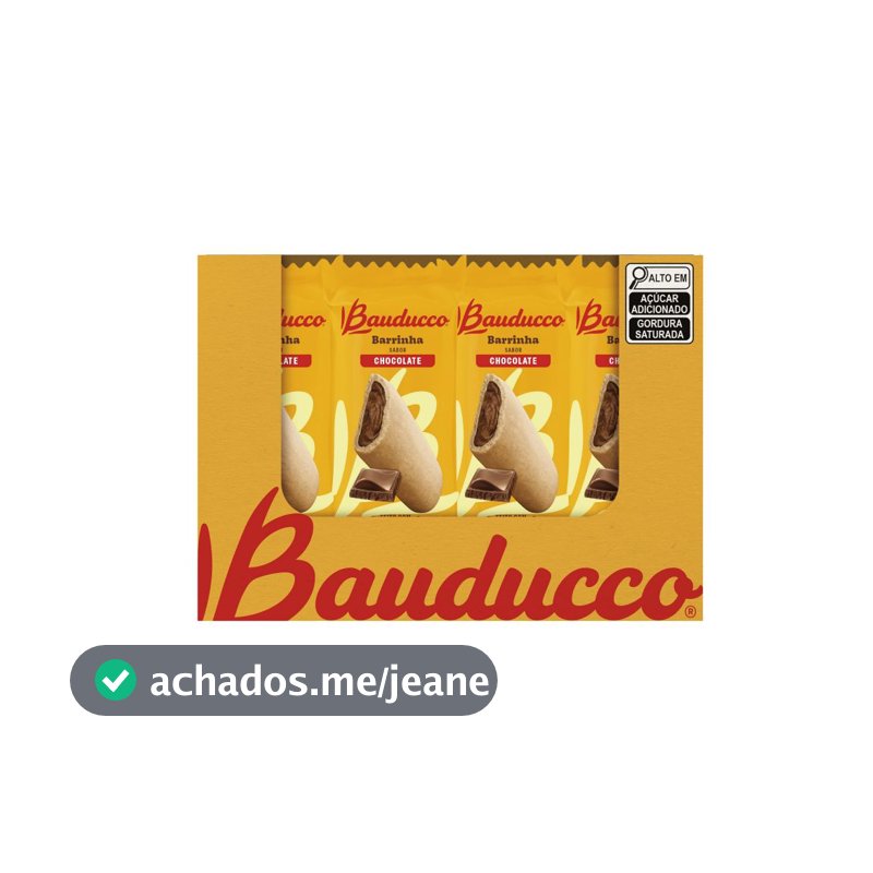 Barrinha Maxi Chocolate Bauducco Display C/20 unidades