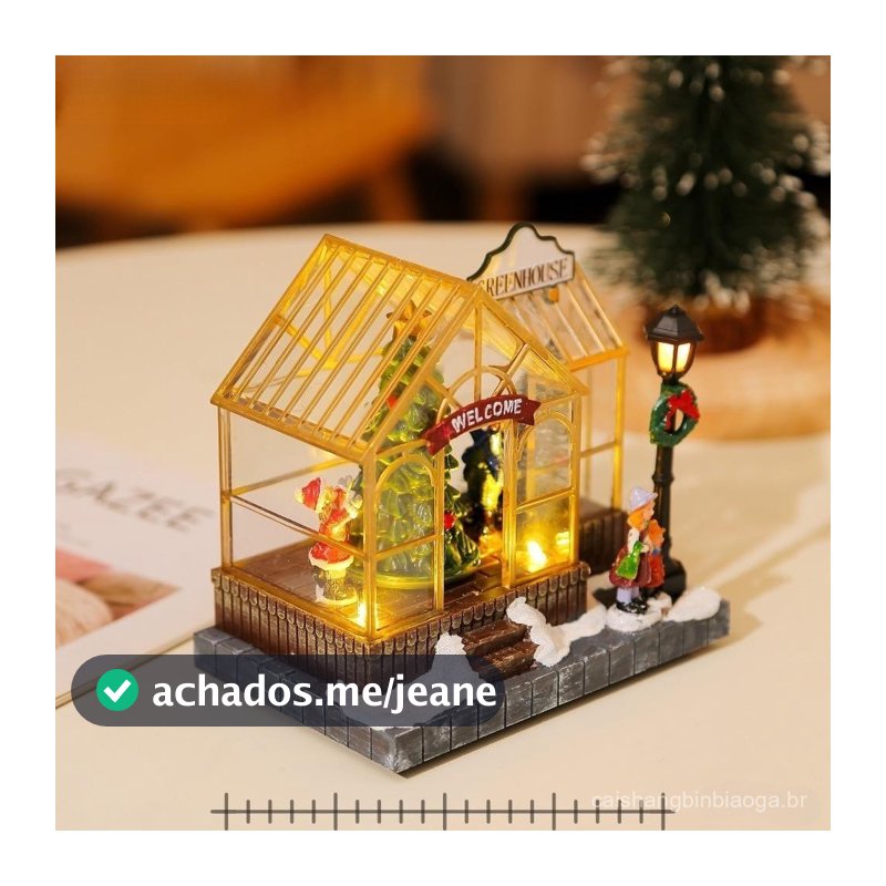 New Christmas Decoration: Luminous Musical House Resin Craft, Creative Desktop Ornament and Holiday Gift