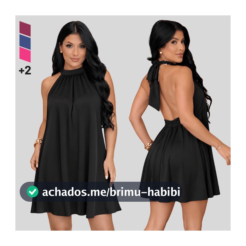 Vestido Feminino Estiloso Costa Nua Vestido Confortavel Elegante de Festa