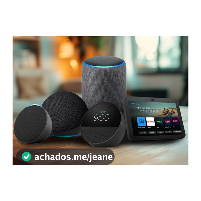 Alexa Assistente virtual da Amazon com comando voz toca musica controla dispositivo casa inteligente