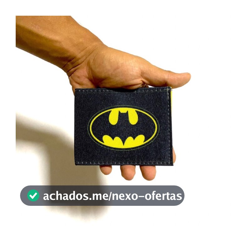 Carteira Slim nerd geek Batman personalizado porta cartões unissex geek nerd