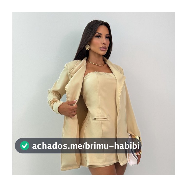 Conjunto Alfaiataria Premium: Macaquinho e Maxi Blazer