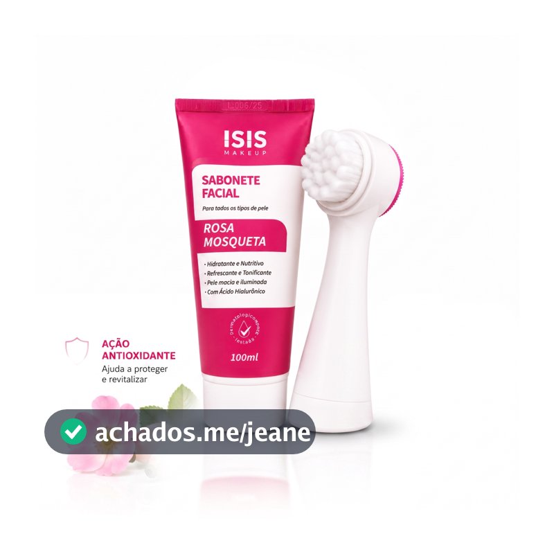 Kit 2 Itens Sabonete Facial com Escova facial - Limpeza Profunda, Controle da Oleosidade e Skincare