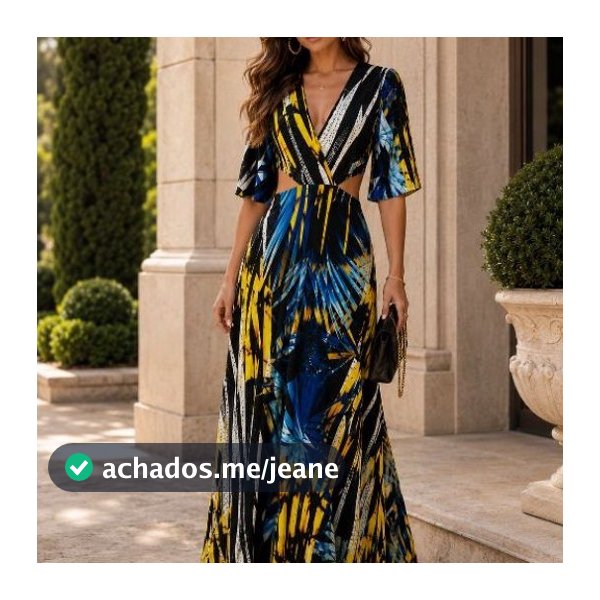 Vestido longo maxi novo com etiqueta MORENA ROSA P