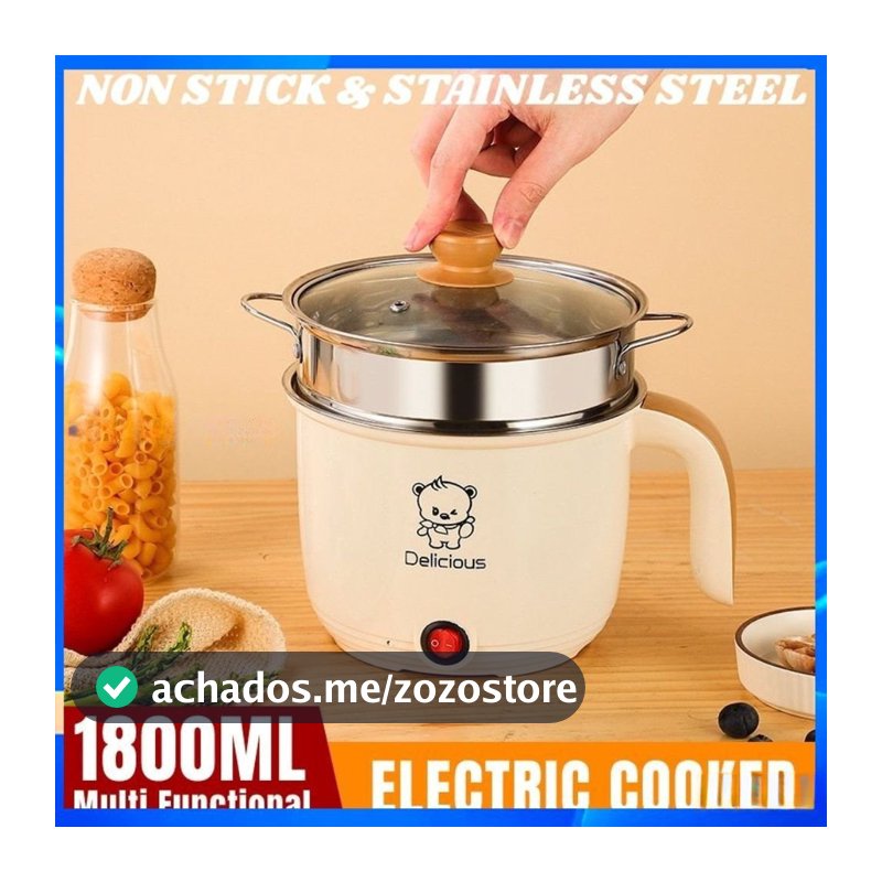 1.8L Panela De Arroz Elétrica Multi-Camadas/De Dupla Camada Dormitório Doméstico Funções
