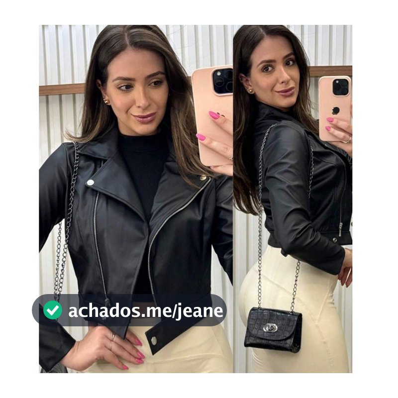 Jaqueta De Couro Feminina Com Ziper Inverno Elegante Envio Imediato