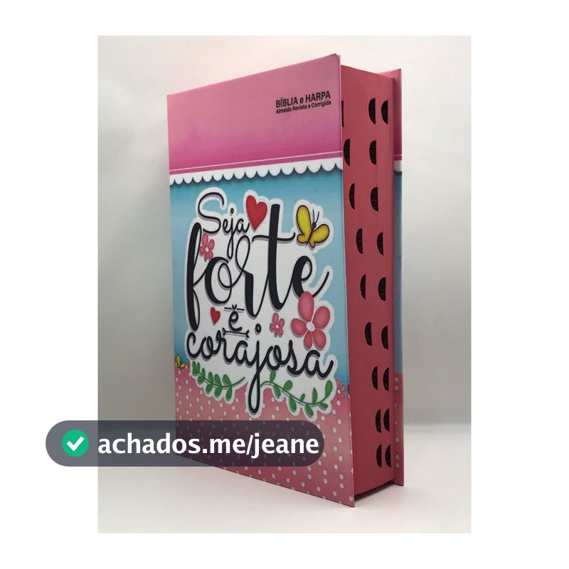 Bíblia Sagrada Tamanho Grande Capa Dura Com Harpa Palavras de Jesus em Vermelho