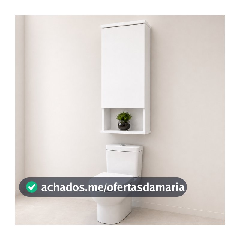 ARMÁRIO ACOPLADO PARA BANHEIRO (Apenas 2 Prateleiras Móvel)– CESAR MÓVEIS