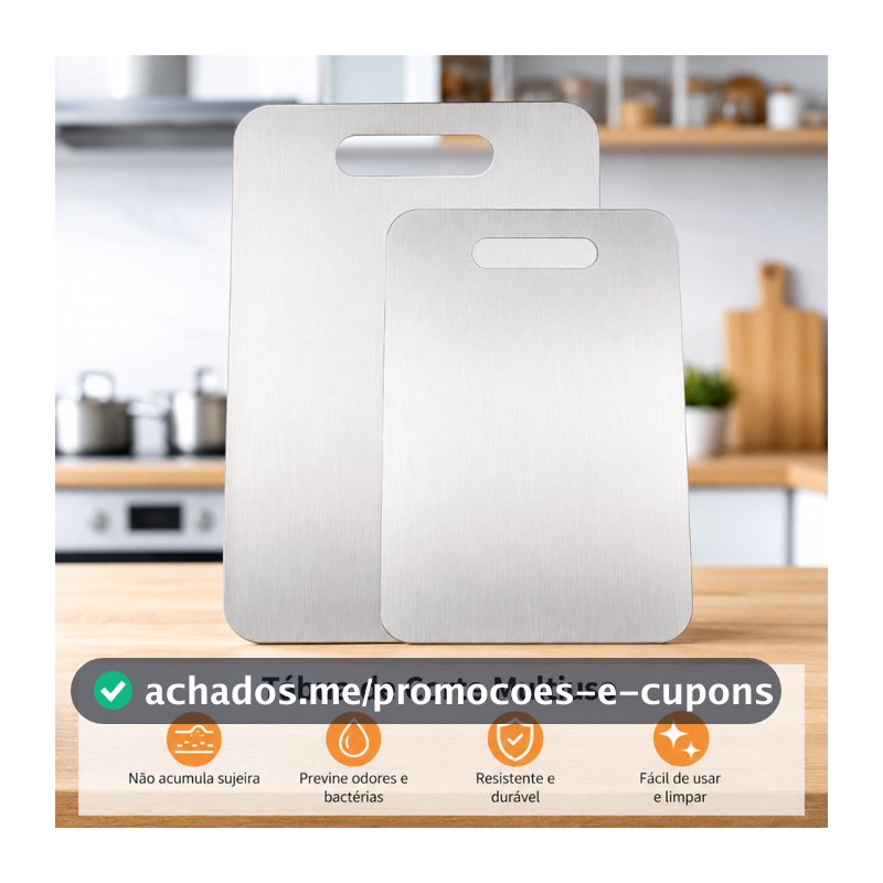 Tábua De Corte Aço Inoxidável Antibacteriana Antimofo À Prova De Mofo Cozinha Carnes Frutas