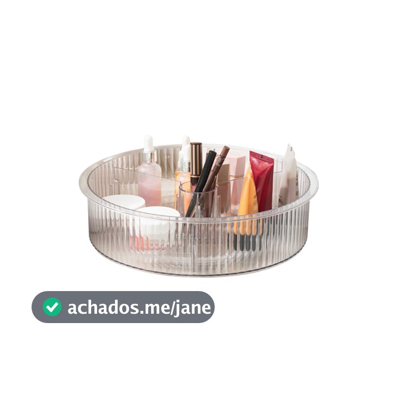 Organizador Giratório New Retro 31x8,4cm Cor Cristal