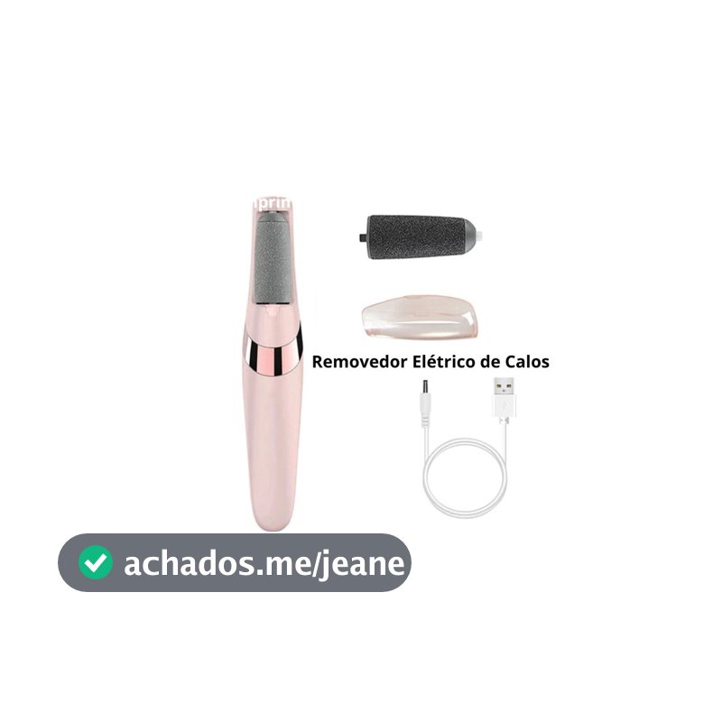 Lixa Elétrica Profissional Para Pés e Calos USB Pedicure Tool Portátil