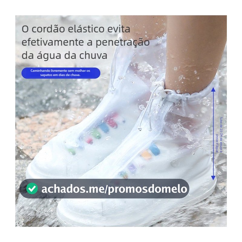Capa de Sapato Silicone Impermeável - Antiderrapante Unissex | Uso Interior e Exterior