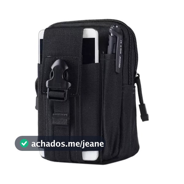 Bolsa Tática Modular Militar Molle P/ Colete Modular, Cinto