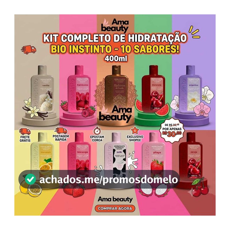 Hidratante Desodorante Corporal 400ml Bio Instinto