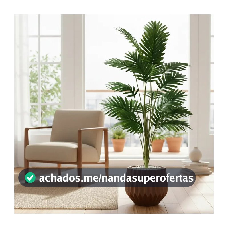 Planta Artificial Areca Palmeira Vaso Origami