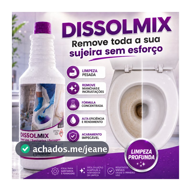 Renova Sanitários Detergente Limpador Original Dissolmix 1L