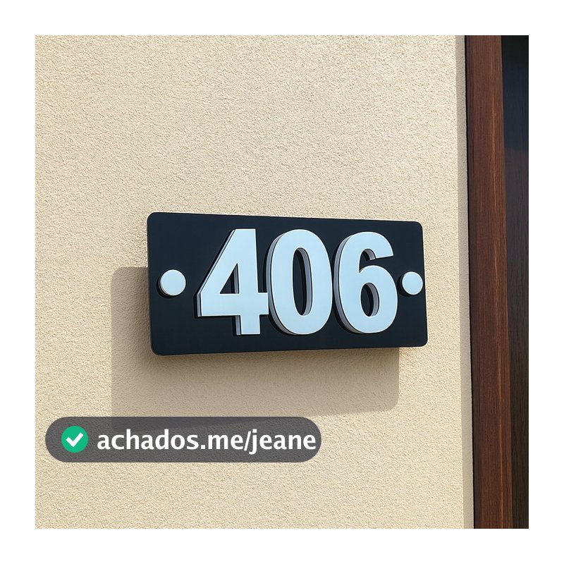 Placa Números Endereço para Casa Lojas Condomínios e Empresas