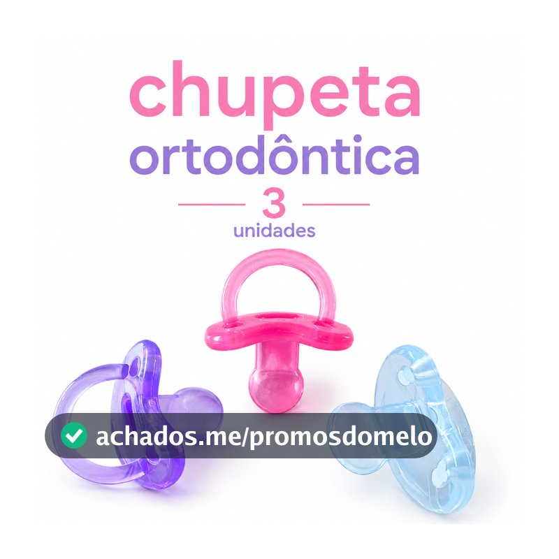 Kit 3 Chupetas de Silicone Pepeta Orto Fase 2 Menina 0125