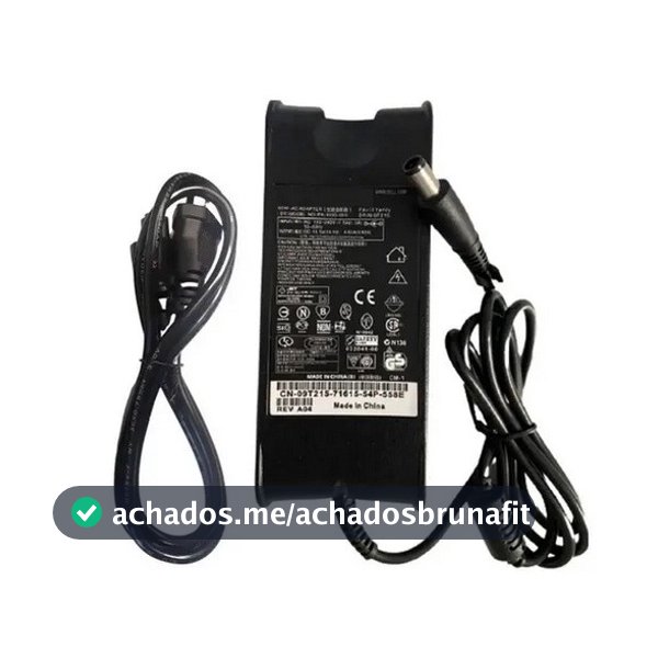 Fonte Carregador Para Notebook Dell 19.5v 4.62a 90w 7.4x5.0mm 110V-220V